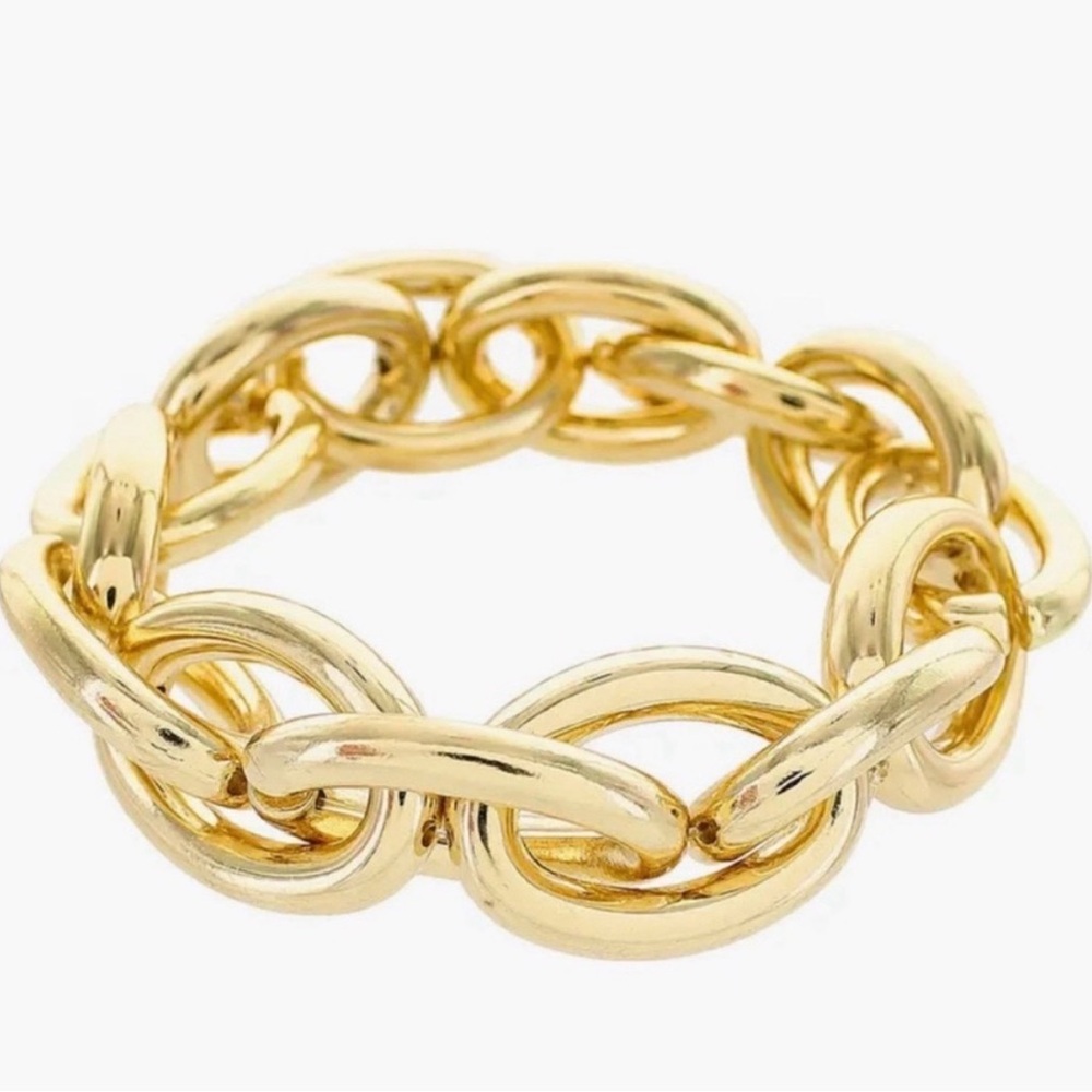 House of Harlow 1960 Gold Link Stretch Bracelet
